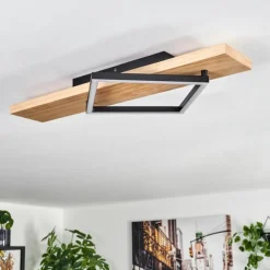 Pompu Plafonnier LED Écru, Noir, 1 lumière