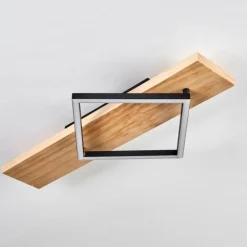 Pompu Plafonnier LED Écru, Noir, 1 lumière