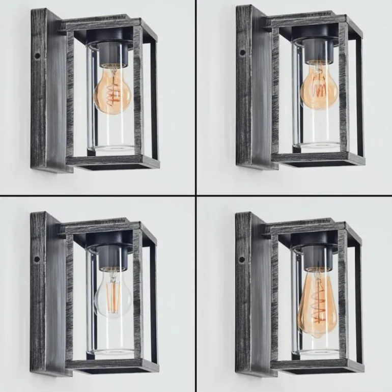 Portalis Lampe murale d´extérieur Noir, Argenté, 1 lumière