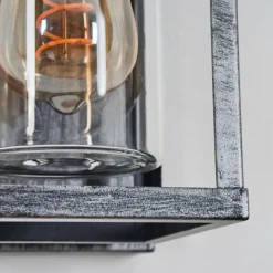 Portalis Lampe murale d´extérieur Noir, Argenté, 1 lumière