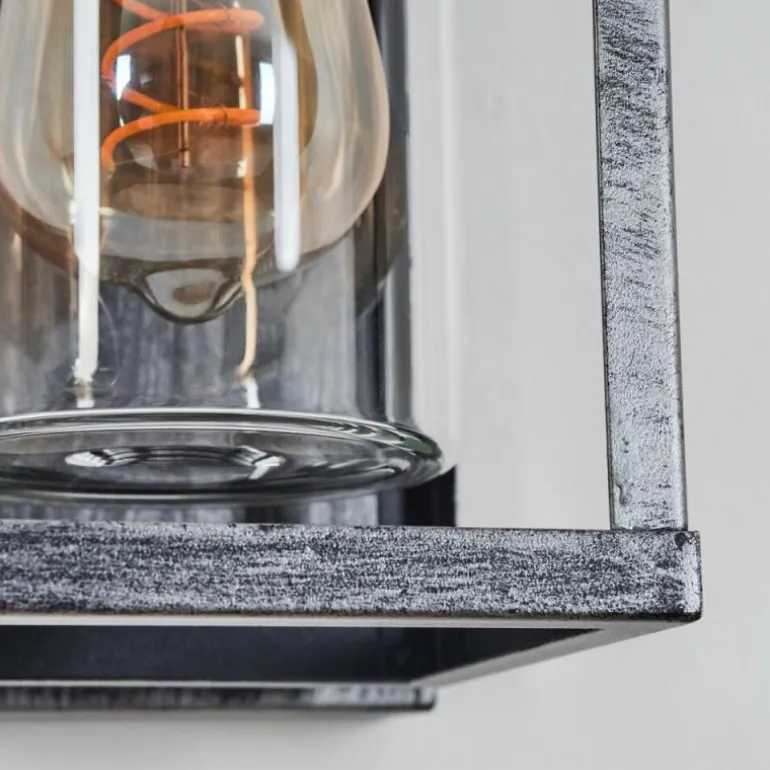 Portalis Lampe murale d´extérieur Noir, Argenté, 1 lumière