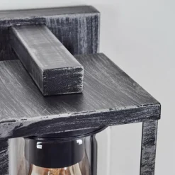 Portalis Lampe murale d´extérieur Noir, Argenté, 1 lumière