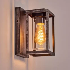 Portalis Lampe murale d´extérieur Noir, Argenté, 1 lumière