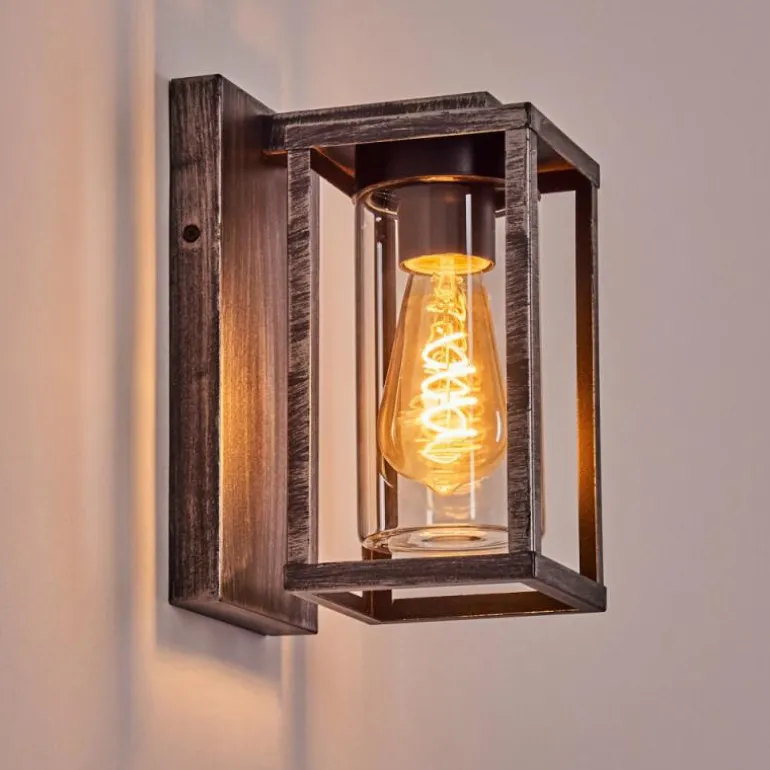 Portalis Lampe murale d´extérieur Noir, Argenté, 1 lumière