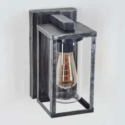 Portalis Lampe murale d´extérieur Noir, Argenté, 1 lumière