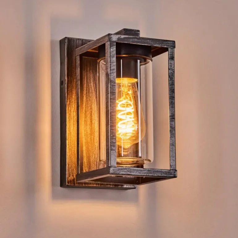 Portalis Lampe murale d´extérieur Noir, Argenté, 1 lumière