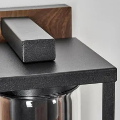 Portalis Lampe murale d´extérieur Brun, Couleur bois, Noir, 1 lumière