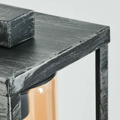 Portalis Lampe murale d´extérieur Noir, Argenté, 1 lumière, Détecteur de mouvement