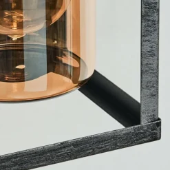 Portalis Lampe murale d´extérieur Noir, Argenté, 1 lumière, Détecteur de mouvement