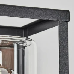 Portalis Lampe murale d´extérieur Brun, Couleur bois, Noir, 1 lumière, Détecteur de mouvement