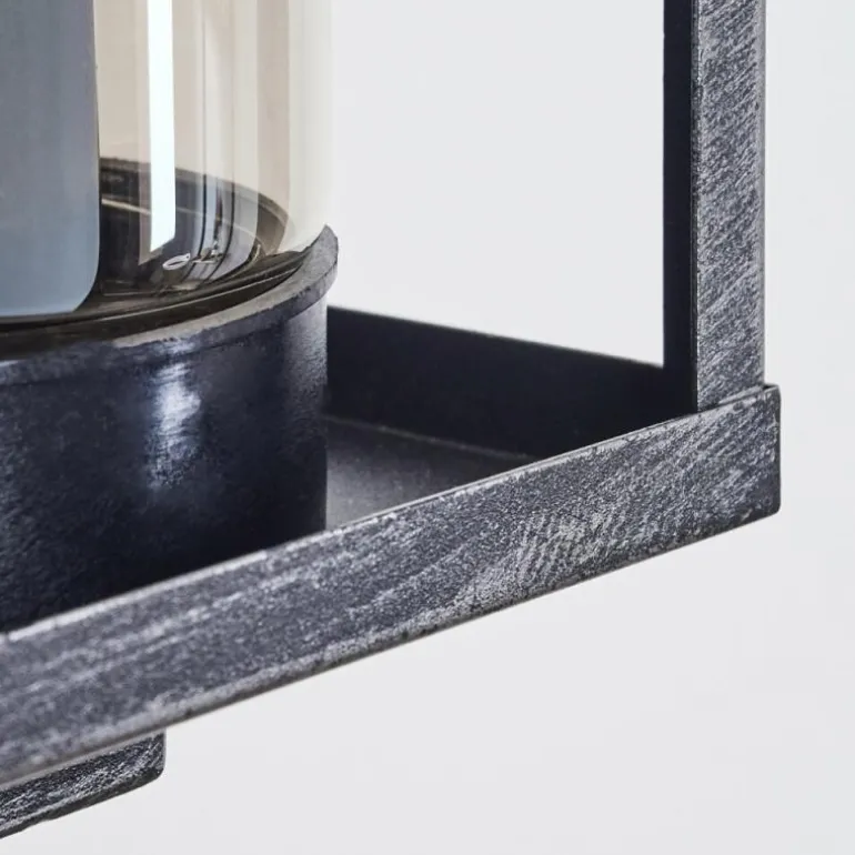 Portalis Lampe murale d´extérieur Noir, Argenté, 1 lumière, Détecteur de mouvement