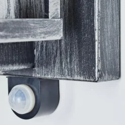 Portalis Lampe murale d´extérieur Noir, Argenté, 1 lumière, Détecteur de mouvement