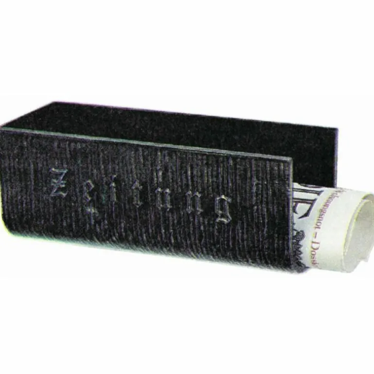 Porte-journaux Albert Noir, Argenté