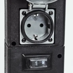 Prises électriques d'extérieur Gervais Gris, Noir