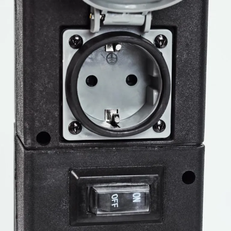 Prises électriques d'extérieur Gervais Gris, Noir