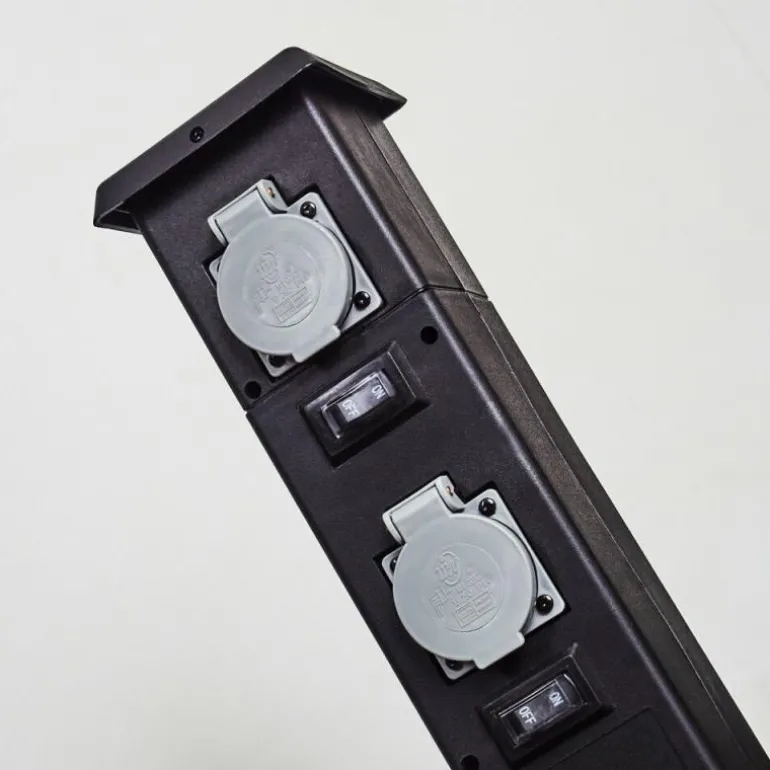 Prises électriques d'extérieur Gervais Gris, Noir