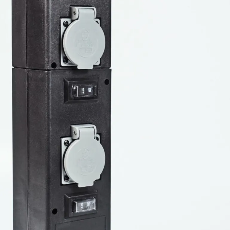 Prises électriques d'extérieur Gervais Gris, Noir