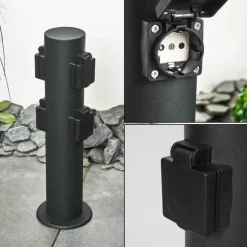 Prises électriques d'extérieur Ruti Noir