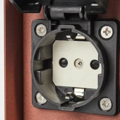 Prises électriques d'extérieur Abilene Rouille, Noir