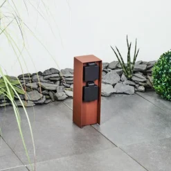 Prises électriques d'extérieur Abilene Rouille, Noir