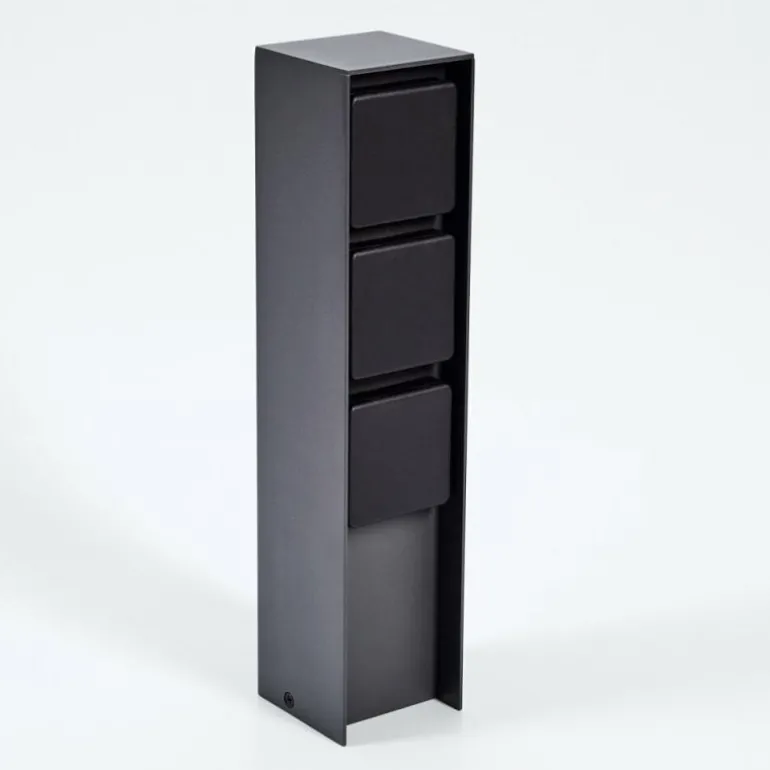 Prises électriques d'extérieur Reigolil Anthracite, Noir