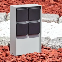 Prises électriques d'extérieur Reigolil Gris, Noir