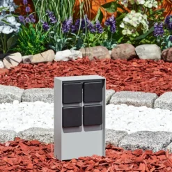 Prises électriques d'extérieur Reigolil Gris, Noir