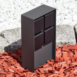 Prises électriques d'extérieur Reigolil Anthracite, Noir