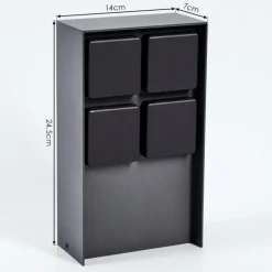 Prises électriques d'extérieur Reigolil Anthracite, Noir