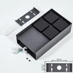 Prises électriques d'extérieur Reigolil Anthracite, Noir