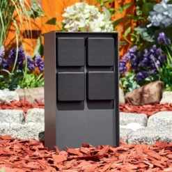 Prises électriques d'extérieur Reigolil Anthracite, Noir