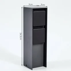 Prises électriques d'extérieur Reigolil Anthracite, Noir