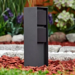 Prises électriques d'extérieur Reigolil Anthracite, Noir