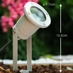 Projecteur de jardin Pilsen Argenté, 1 lumière