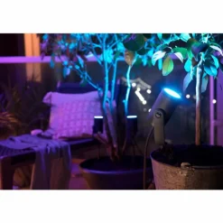 Projecteur Philips Hue Ambiance White & Color WACA Lily LED Noir, 1 lumière, Changeur de couleurs