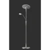 Quebec Lampadaire Luminaires Trio LED Nickel mat, 1 lumière