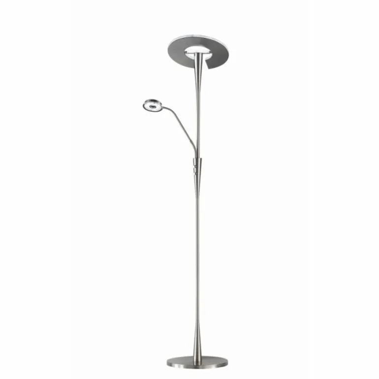 Quebec Lampadaire Luminaires Trio LED Nickel mat, 1 lumière