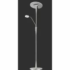 Quebec Lampadaire Luminaires Trio LED Nickel mat, 1 lumière