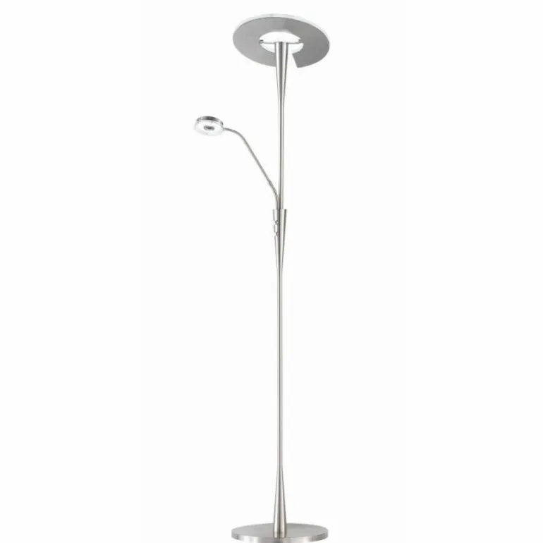 Quebec Lampadaire Luminaires Trio LED Nickel mat, 1 lumière