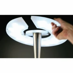 Quebec Lampadaire Luminaires Trio LED Nickel mat, 1 lumière