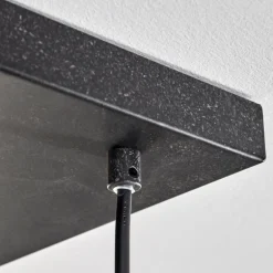 Quinteiro Suspension Noir, 6 lumières