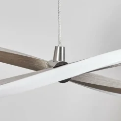 Radogna Suspension, Suspension LED Argenté, 2 lumières