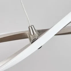 Radogna Suspension, Suspension LED Argenté, 2 lumières