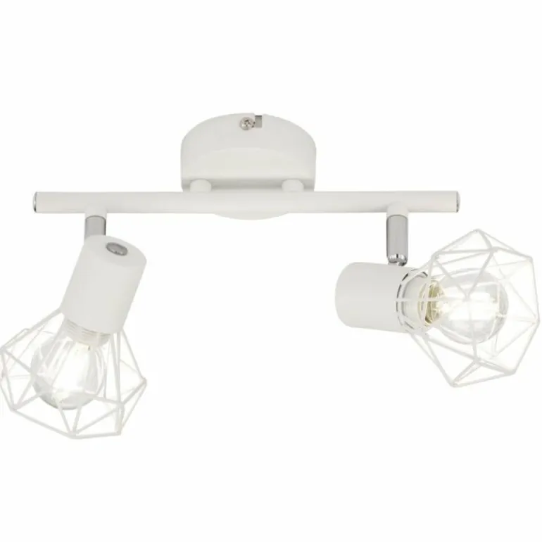 Rail de spots Fischer & Honsel Ran Blanc, 2 lumières