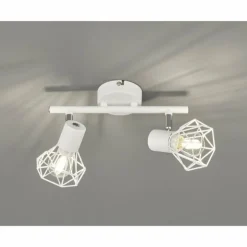 Rail de spots Fischer & Honsel Ran Blanc, 2 lumières