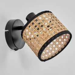 Ramila Applique murale, Spot mural Noir, 1 lumière