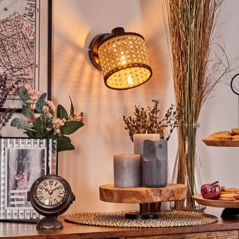 Ramila Applique murale, Spot mural Noir, 1 lumière