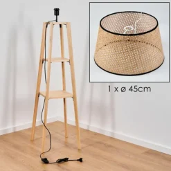 Ramila Lampadaire Écru, 1 lumière