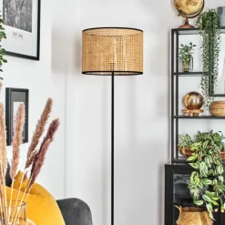 Ramila Lampadaire Écru, Noir, 1 lumière