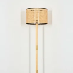 Ramila Lampadaire Écru, Noir, 1 lumière